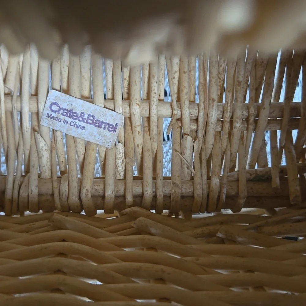 Crate & Barrel Wicker Basket
